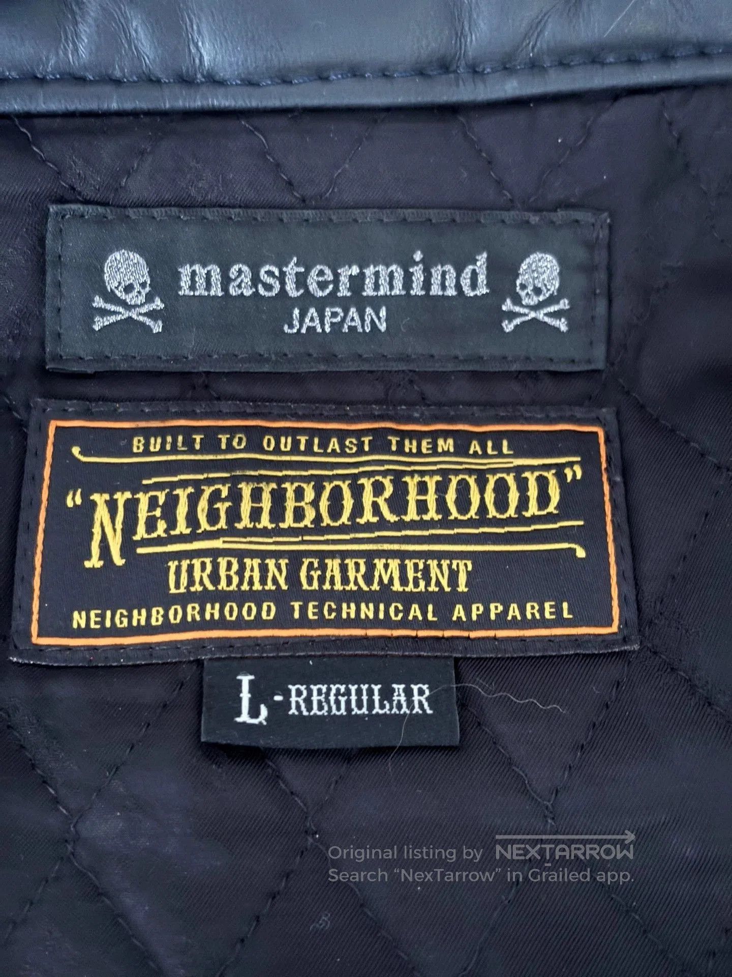 Neighborhood NEIGHBORHOOD x MMJ Leather Jacket. Size US L / EU 52-54 / 3 - 8 Thumbnail