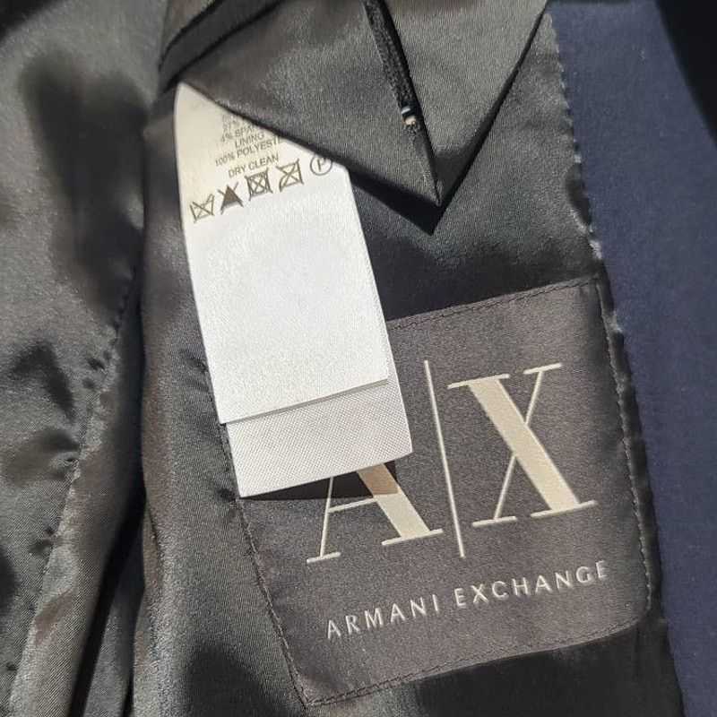 Armani Exchange Armani Exchange Navy Two Button Blazer Medium Size 38R - 5 Thumbnail