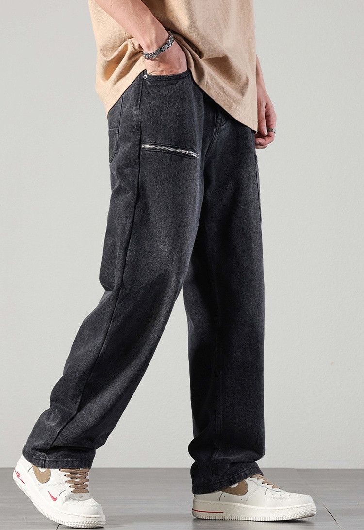 Japanese Brand × Jean Vintage washed distressed loose casual work jeans Size US 32 / EU 48 - 2 Thumbnail