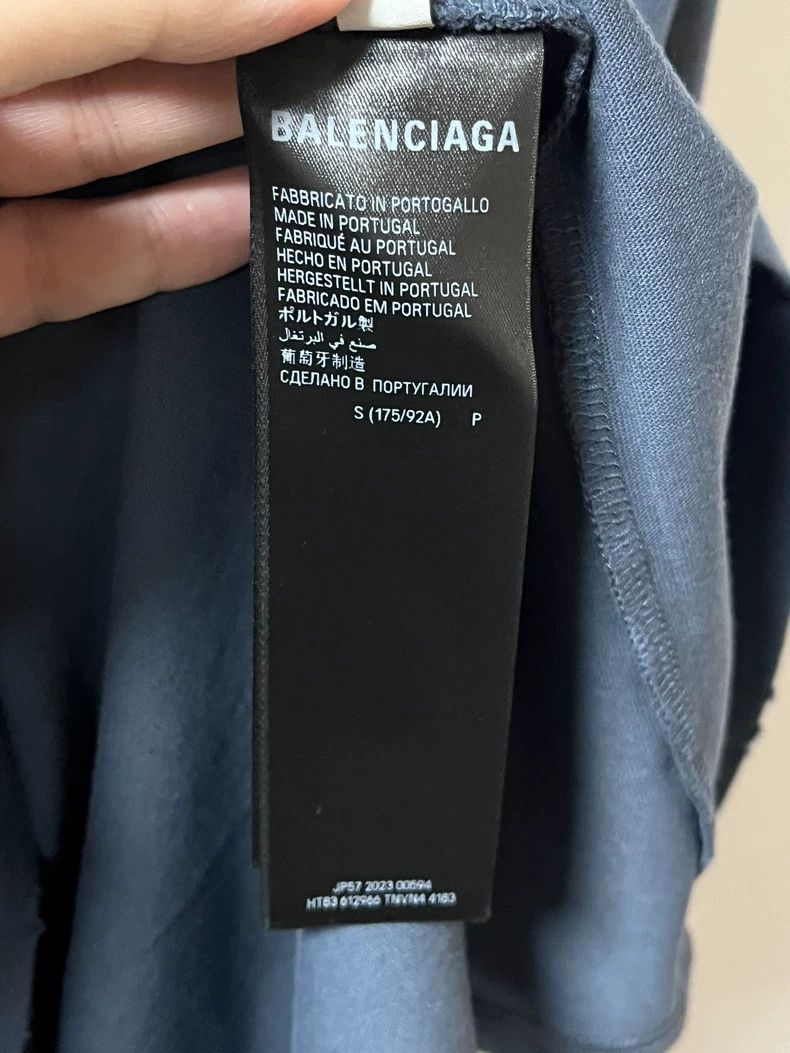 Balenciaga Balenciaga Haze blue splash-ink BB short sleeve Size US S / EU 44-46 / 1 - 7 Thumbnail
