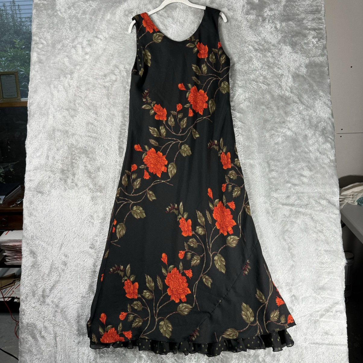 Mary McFadden Floral Maxi Dress