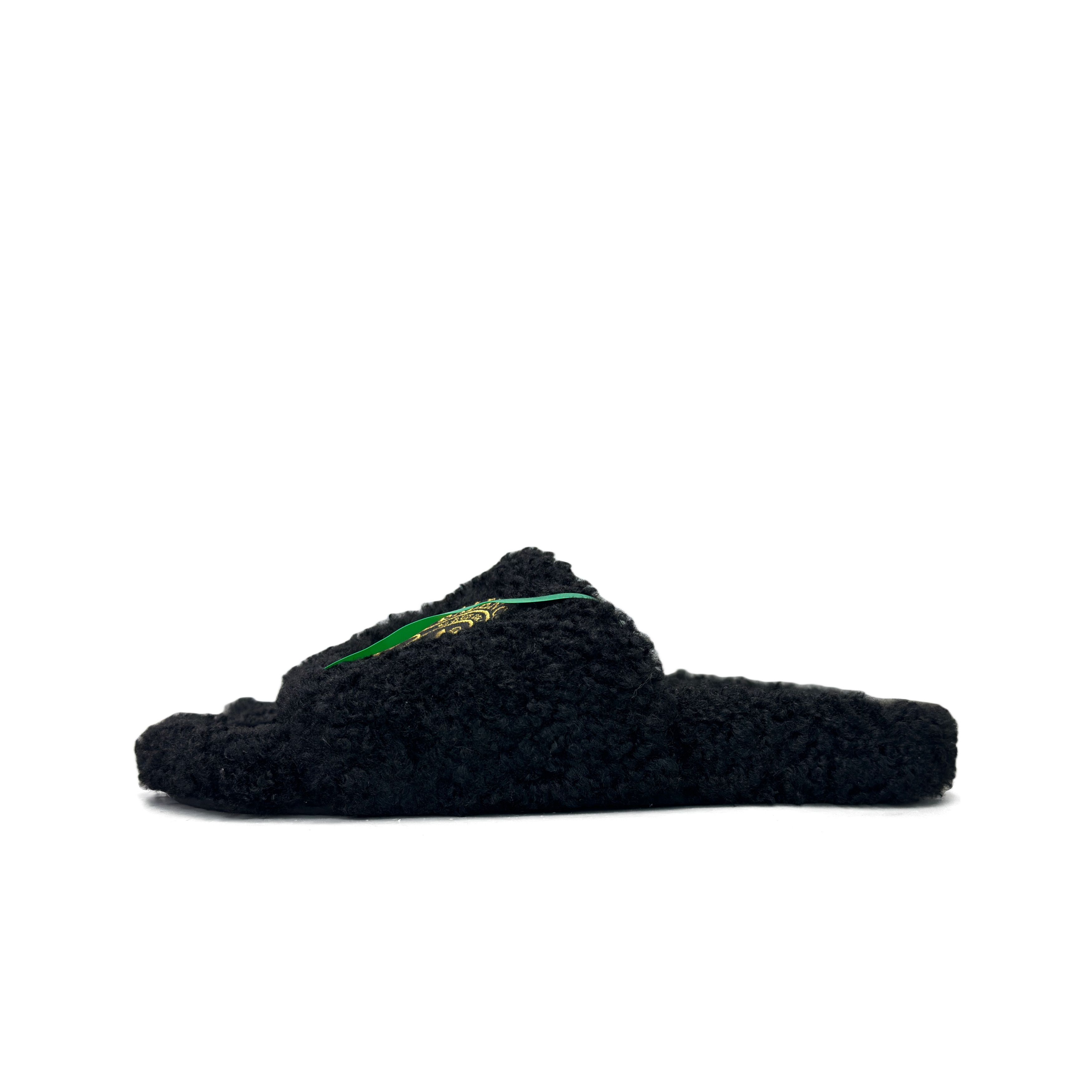 Balenciaga Balenciaga Furry Slide Leopard Brown Black | Grailed