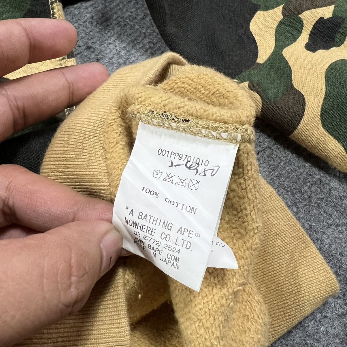 Bape × Nigo OG BAPE NIGO 1st YELLOW CAMO COLLEGE PULLOVER HOODIE Size US XL / EU 56 / 4 - 9 Thumbnail