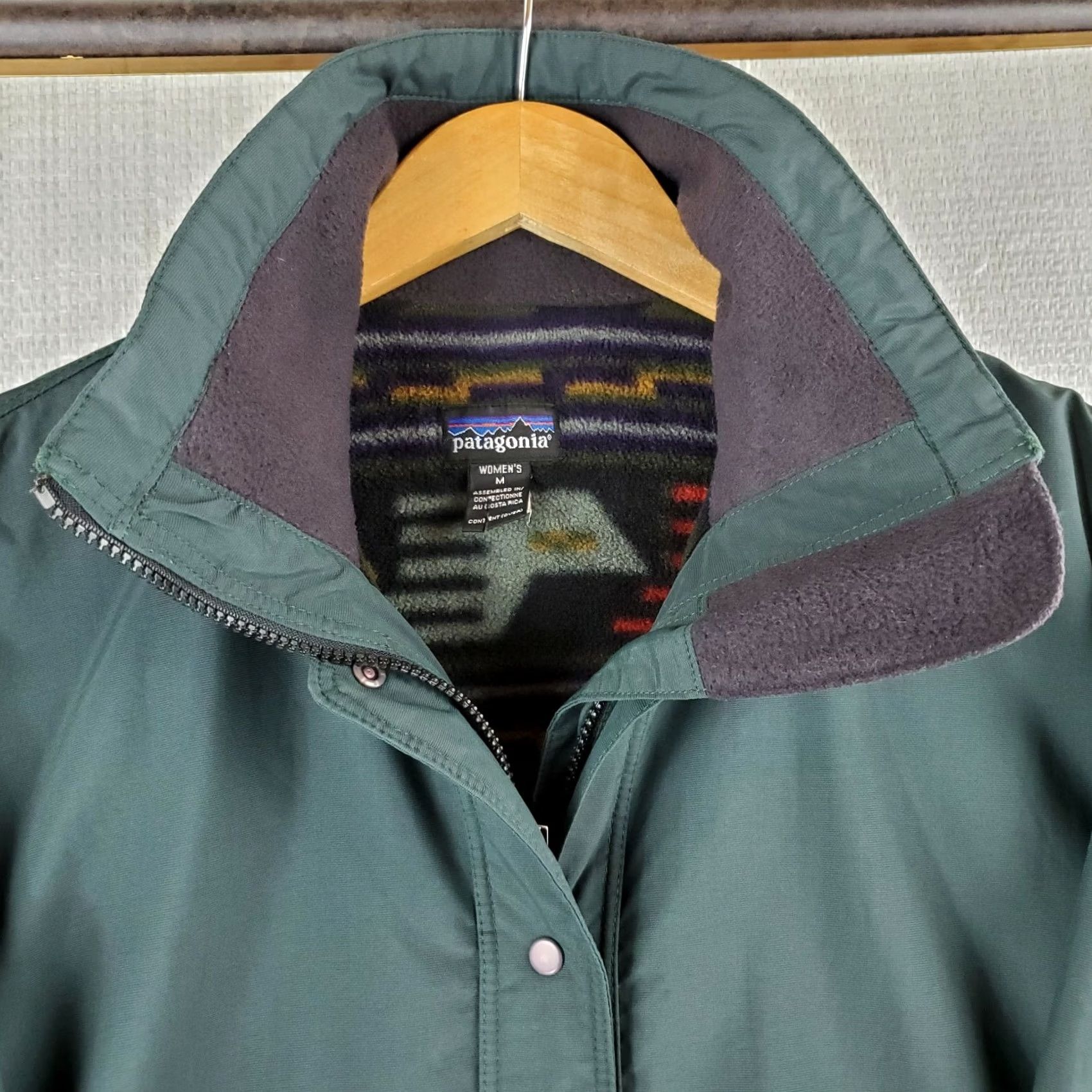 Patagonia VINTAGE Patagonia AZTEC Southwest Women's Medium Softshell Jacket Green USA Made 2005 Parka Windproof Water Resistant Fleece Lined Size M / US 6-8 / IT 42-44 - 3 Thumbnail