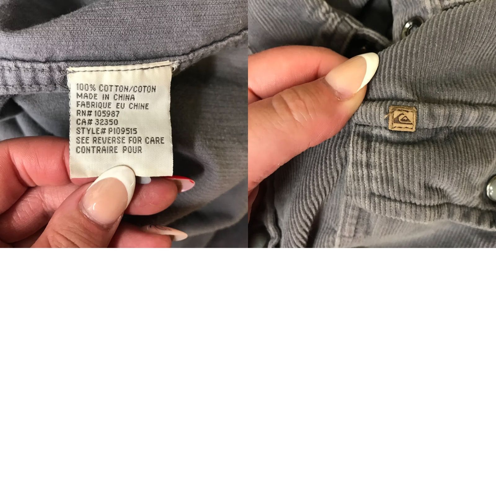 Quiksilver VINTAGE QUICKSILVER Shirt Mens Medium Gray Western BOARD SNAP FRONT Y2K Size US M / EU 48-50 / 2 - 8 Thumbnail