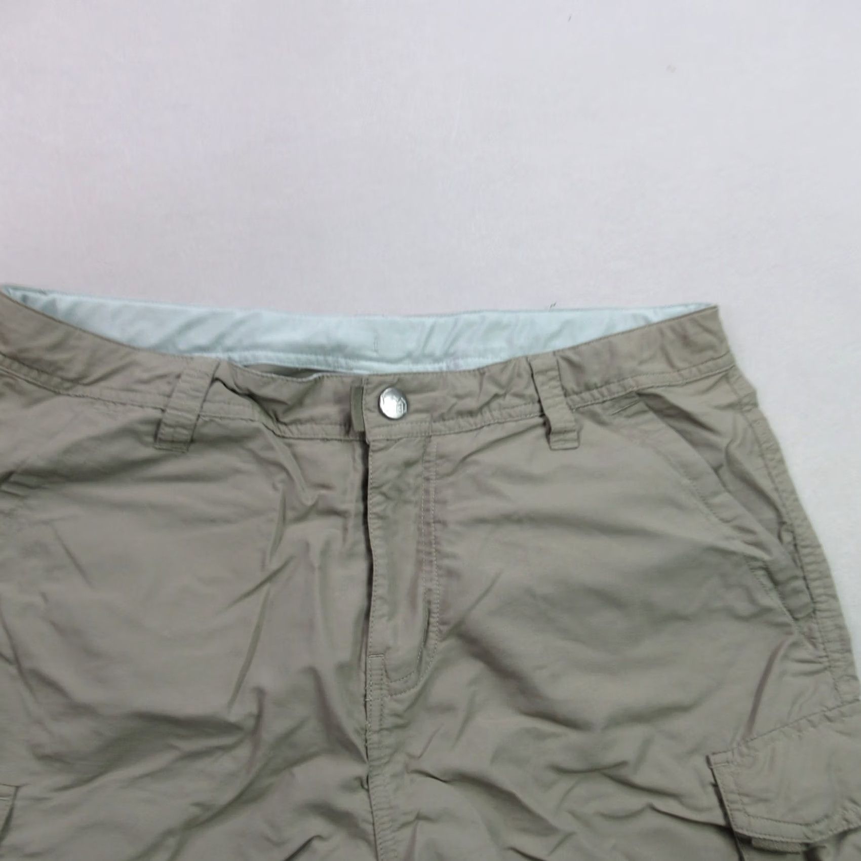 Vintage REI Shorts Womens 12 Pockets Lightweight Outdoors Hiking Cargo Brown Size 34" / US 12 / IT 48 - 2 Thumbnail