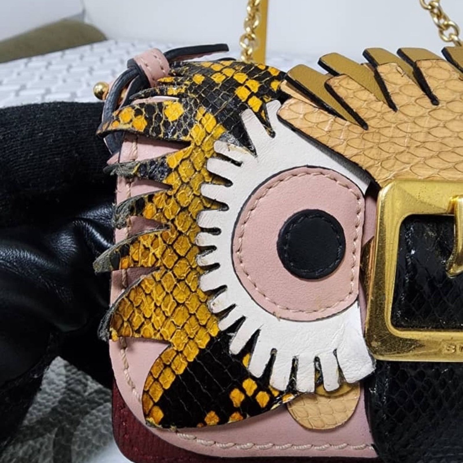 Burberry Auth Burberry Owl Chain-Linked Crossbody Bag Multicolored Size ONE SIZE - 9 Thumbnail