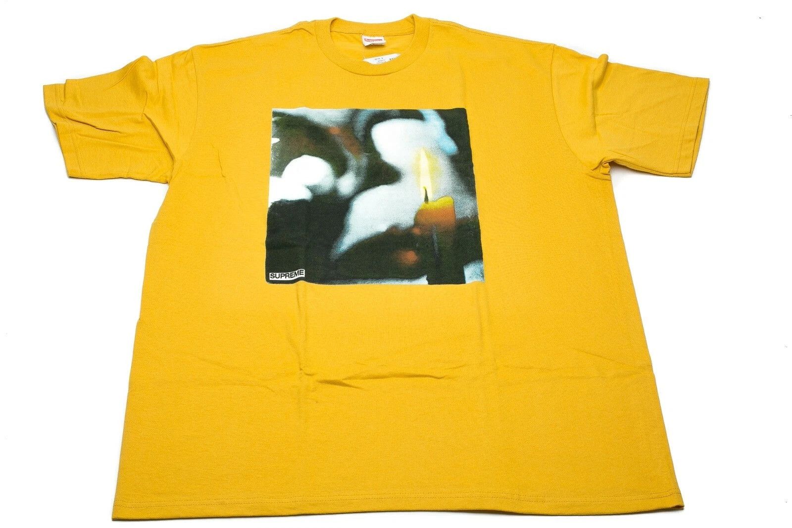 Supreme SUPREME Candle Tee mustard F/W 17 Size US M / EU 48-50 / 2 - 1 Thumbnail