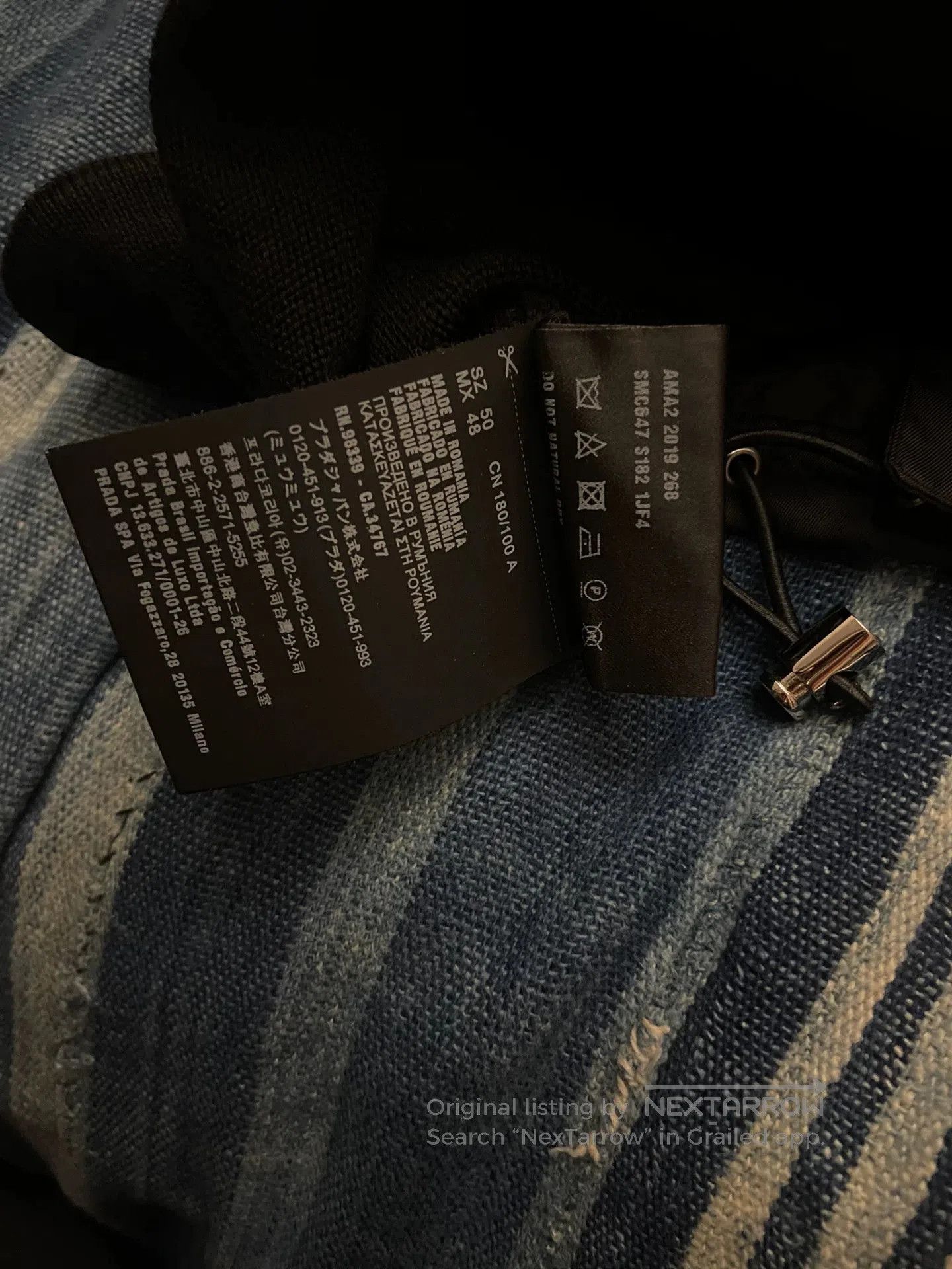 Prada prada nylon wool cardigan black size 50. Size US L / EU 52-54 / 3 - 5 Thumbnail