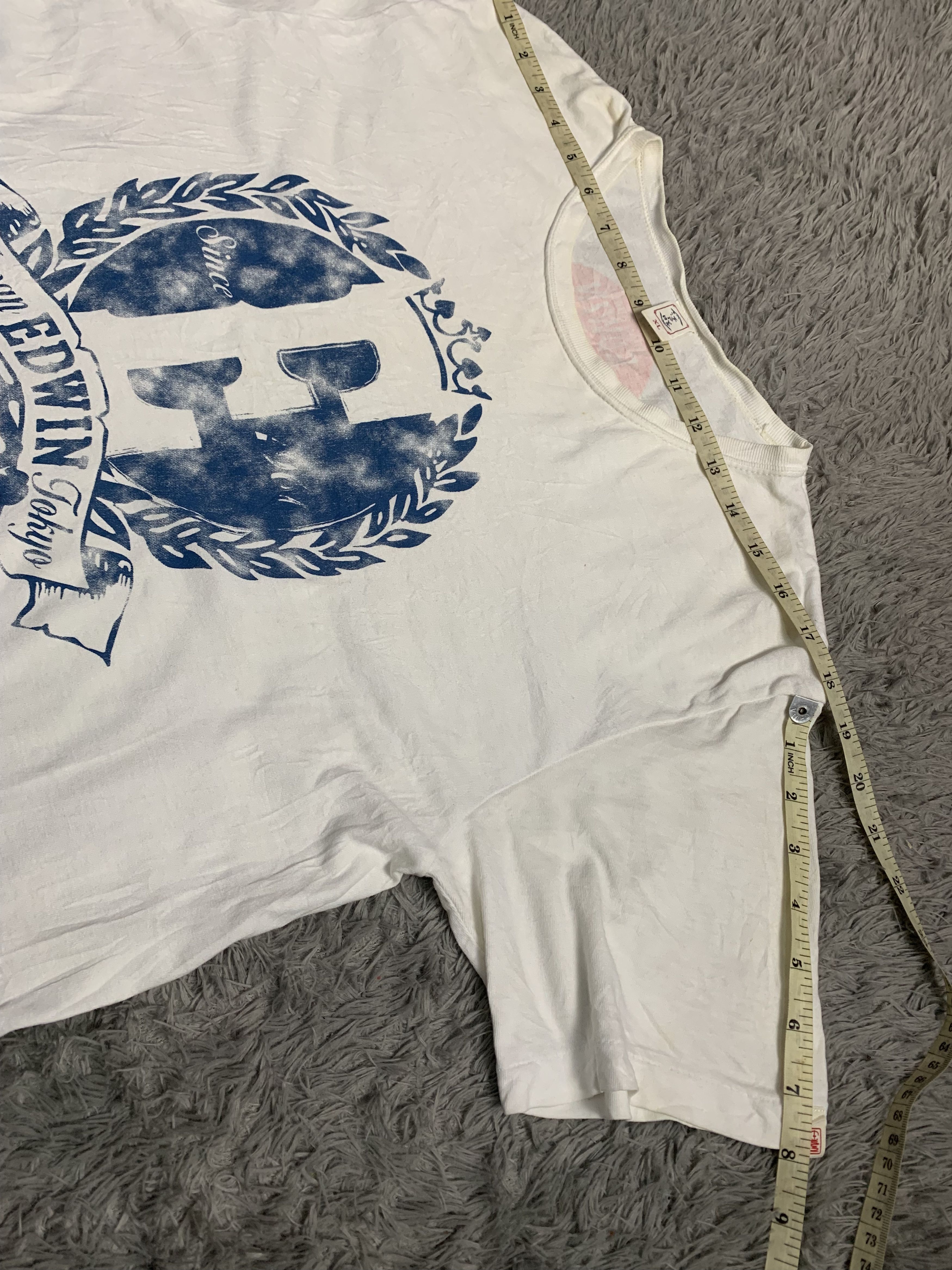 Edwin Vintage Japanese Tokyo Edwin Denim Tshirt Size US XL / EU 56 / 4 - 9 Thumbnail