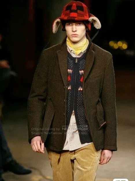 Pledge red plaid flying hat with ear flaps. Size ONE SIZE - 5 Thumbnail