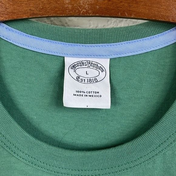 Brooks Brothers Brooks Brothers Henry Coach Logo Printed T Shirt Green Graph Size US L / EU 52-54 / 3 - 6 Thumbnail