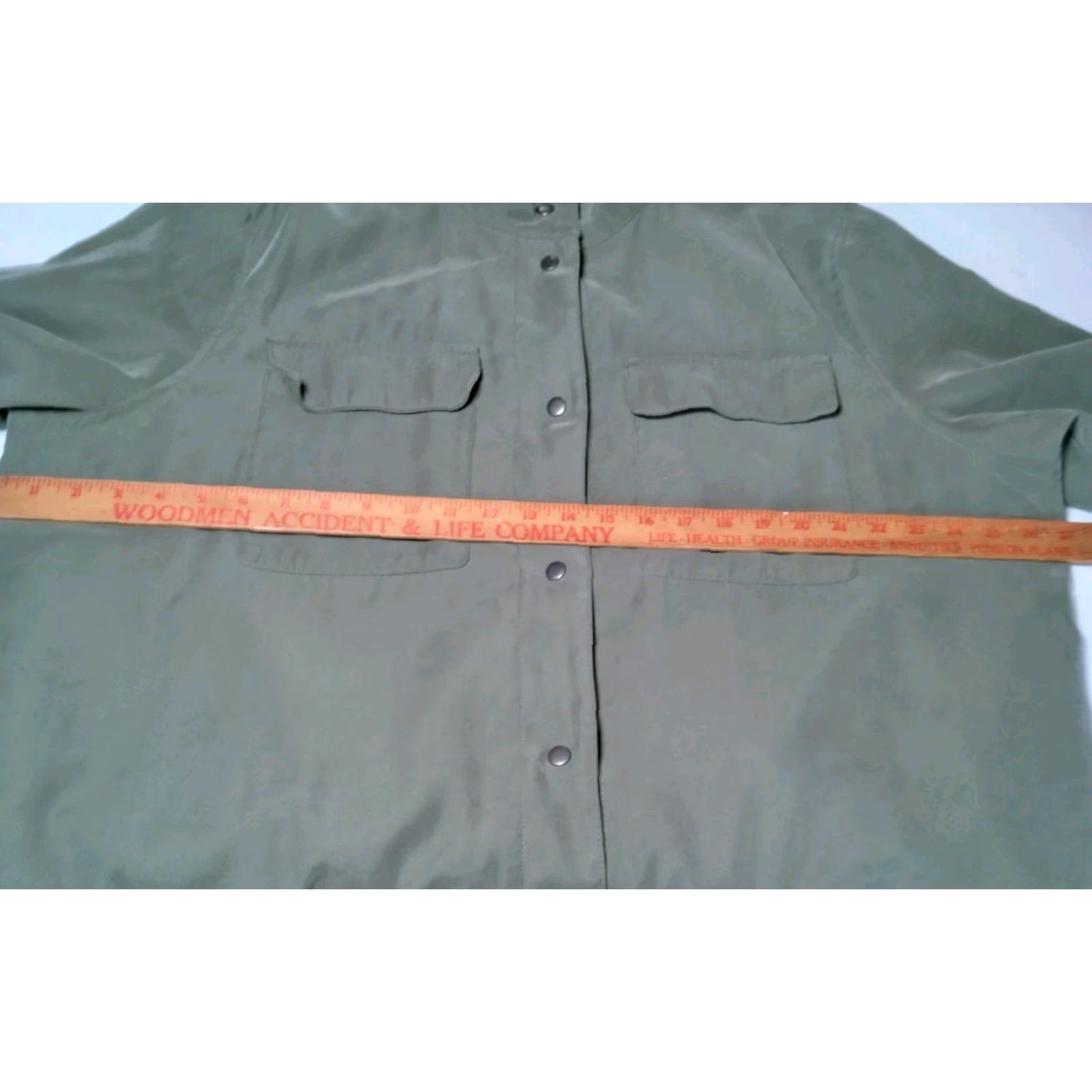 Old Navy VINTAGE Old Navy Soft Utility Jacket Women XXL Army Green Arugula Field Snap Military Size XXL / US 16-18 / IT 52-54 - 6 Thumbnail
