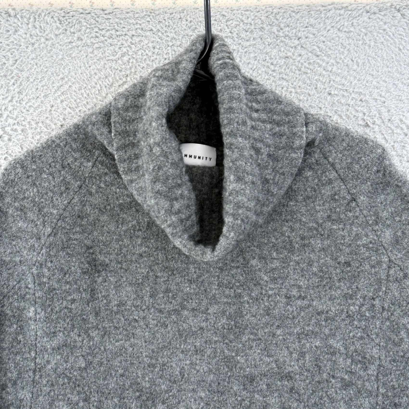 Aritzia Aritzia Community Sweater Womens Small Gray Wool Yak Blend Cowl Neck Long Sleeve Size S / US 4 / IT 40 - 3 Thumbnail