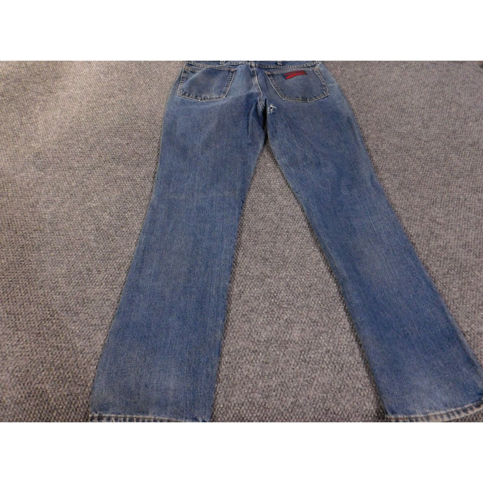 Wrangler VINTAGE Wrangler Jeans Mens 36x34 Blue Denim Straight Leg TwoX Skull Patch 90s Size US 36 / EU 52 - 7 Thumbnail
