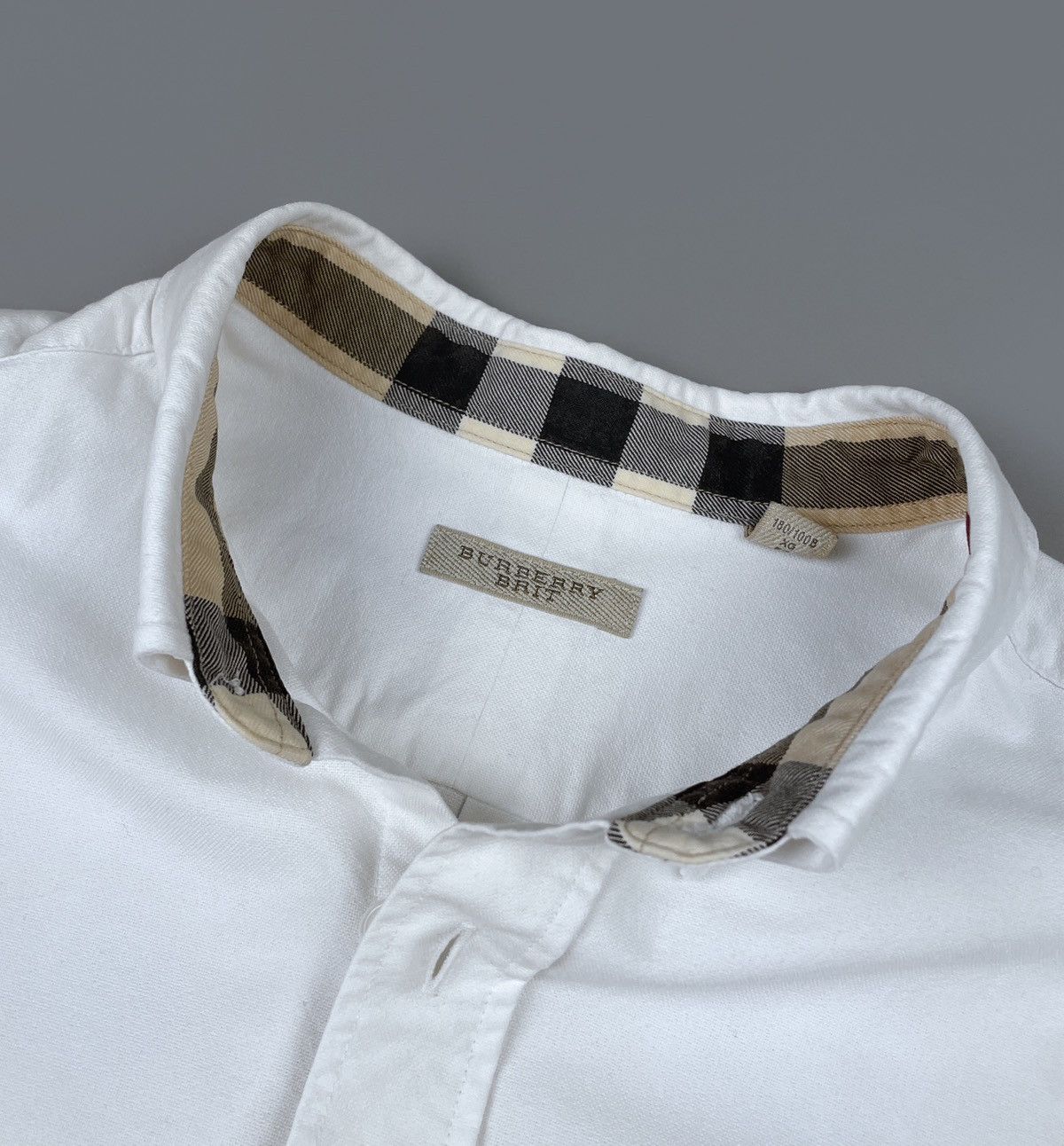 Burberry Burberry Brit Oxford Classic White Nova Check Shirt Size XL Size US XL / EU 56 / 4 - 9 Thumbnail