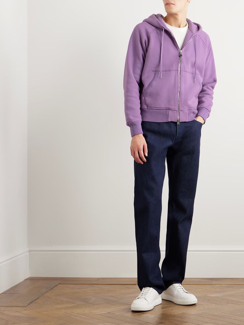 Tom Ford o1loc1c0724 Zip-Up Hoodie in Purple Size US S / EU 44-46 / 1 - 2 Thumbnail