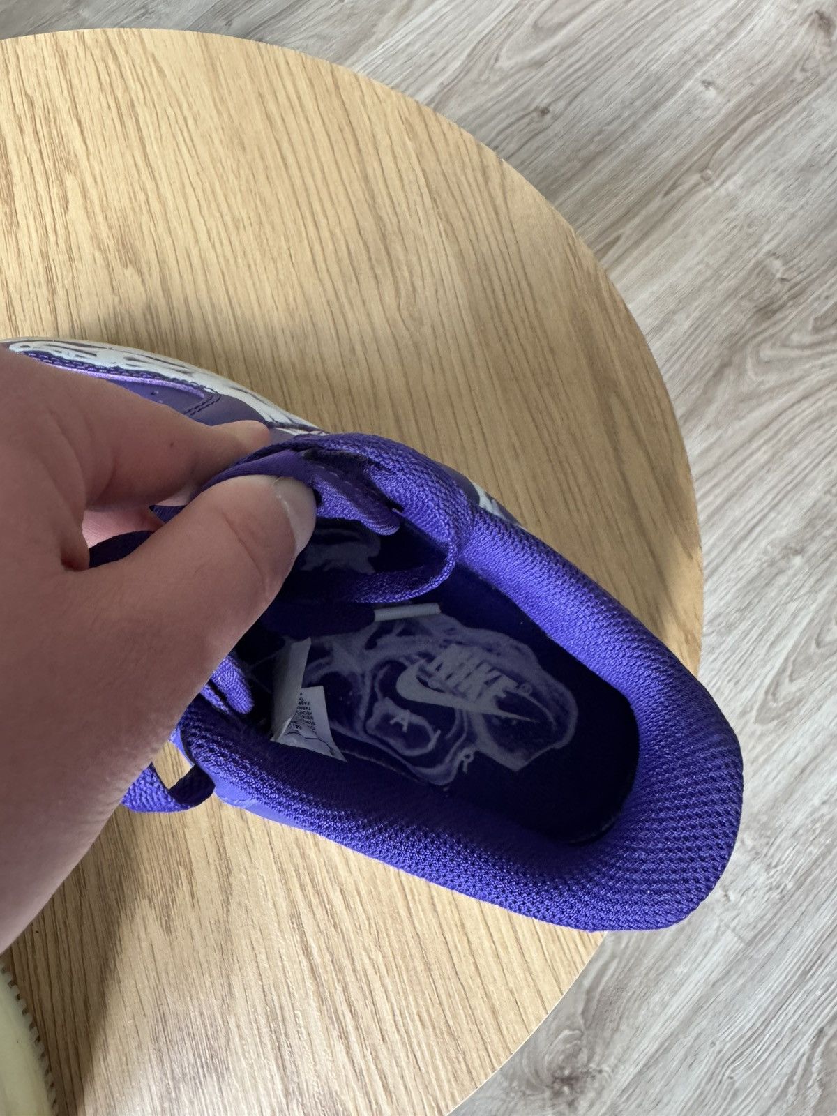 Nike Nike Air Force 1 Purple Skeleton Halloween Low Top Sneakers Size US 5.5 / IT 35.5 - 8 Thumbnail
