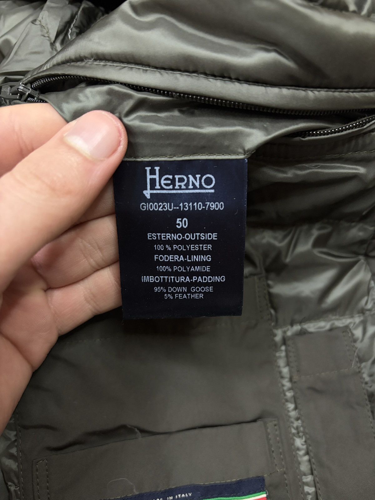 Herno HERNO Down Jacket Waterproof Down Padded men’s size EU 50 Size US M / EU 48-50 / 2 - 5 Thumbnail