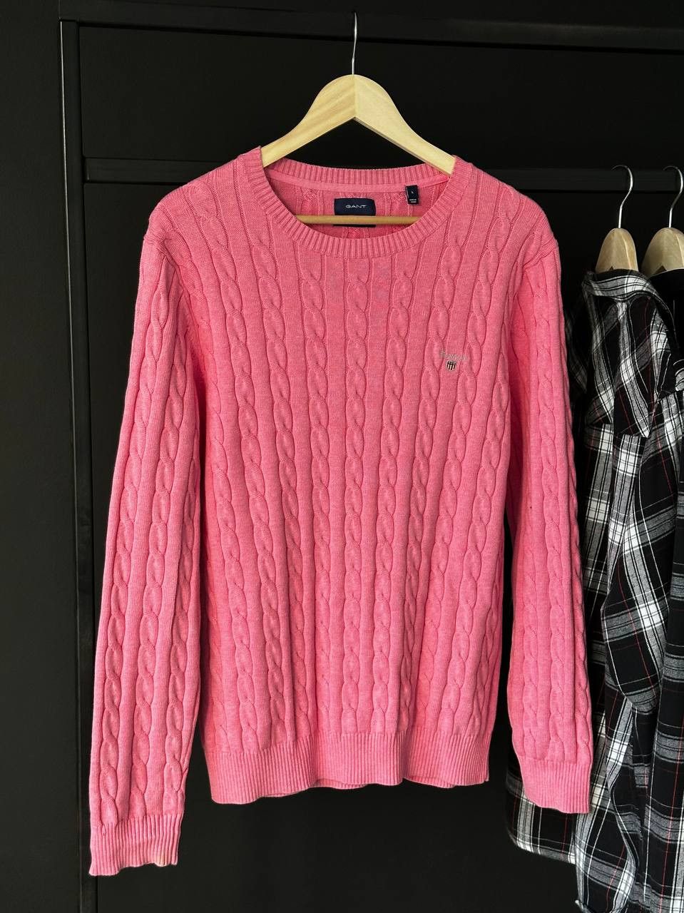 Gant Gant Cable Knit Pink Old Money Sweater Size L Size US L / EU 52-54 / 3 - 3 Thumbnail