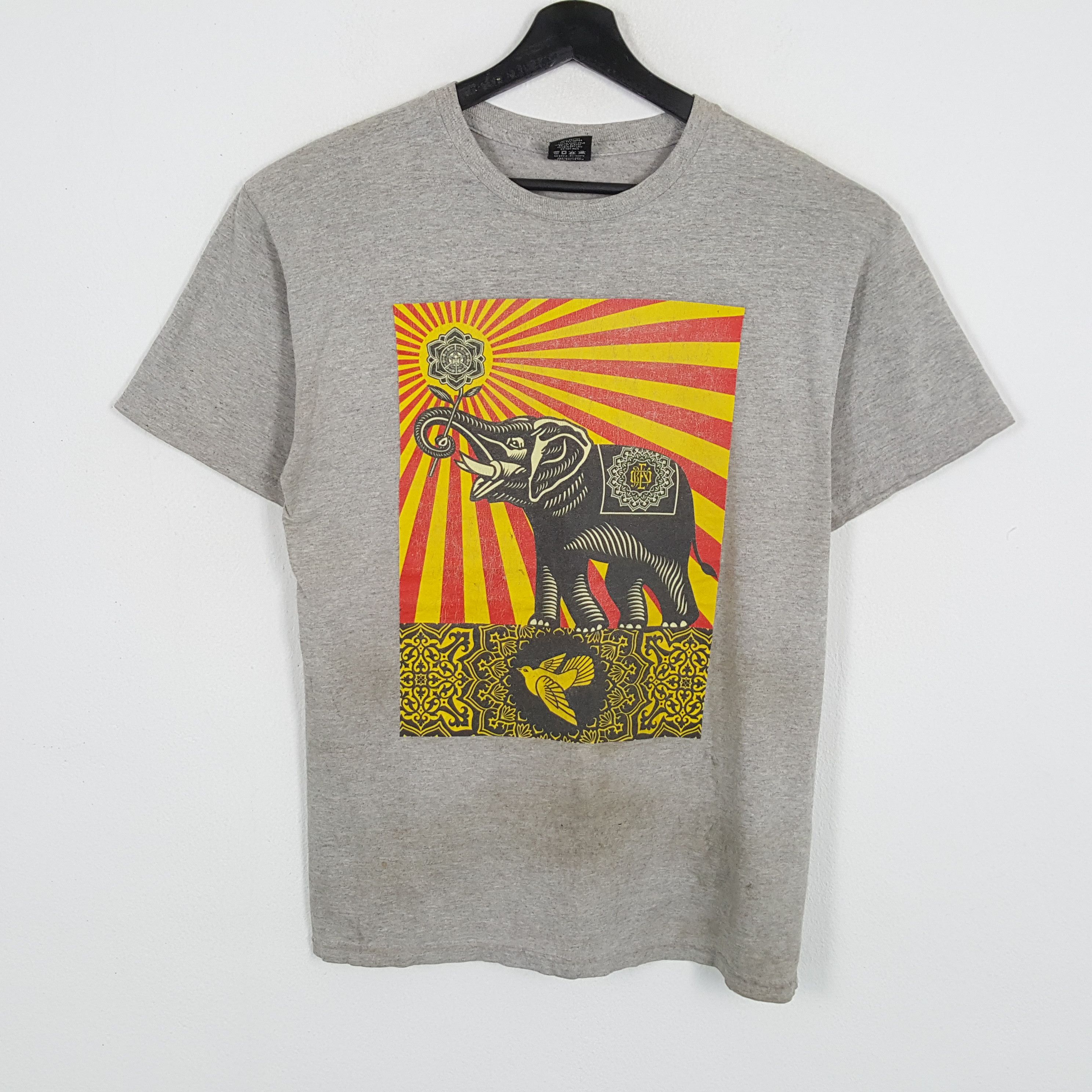 Obey × Vintage OBEY Streetwear Style Tshirt Size US M / EU 48-50 / 2 - 1 Thumbnail