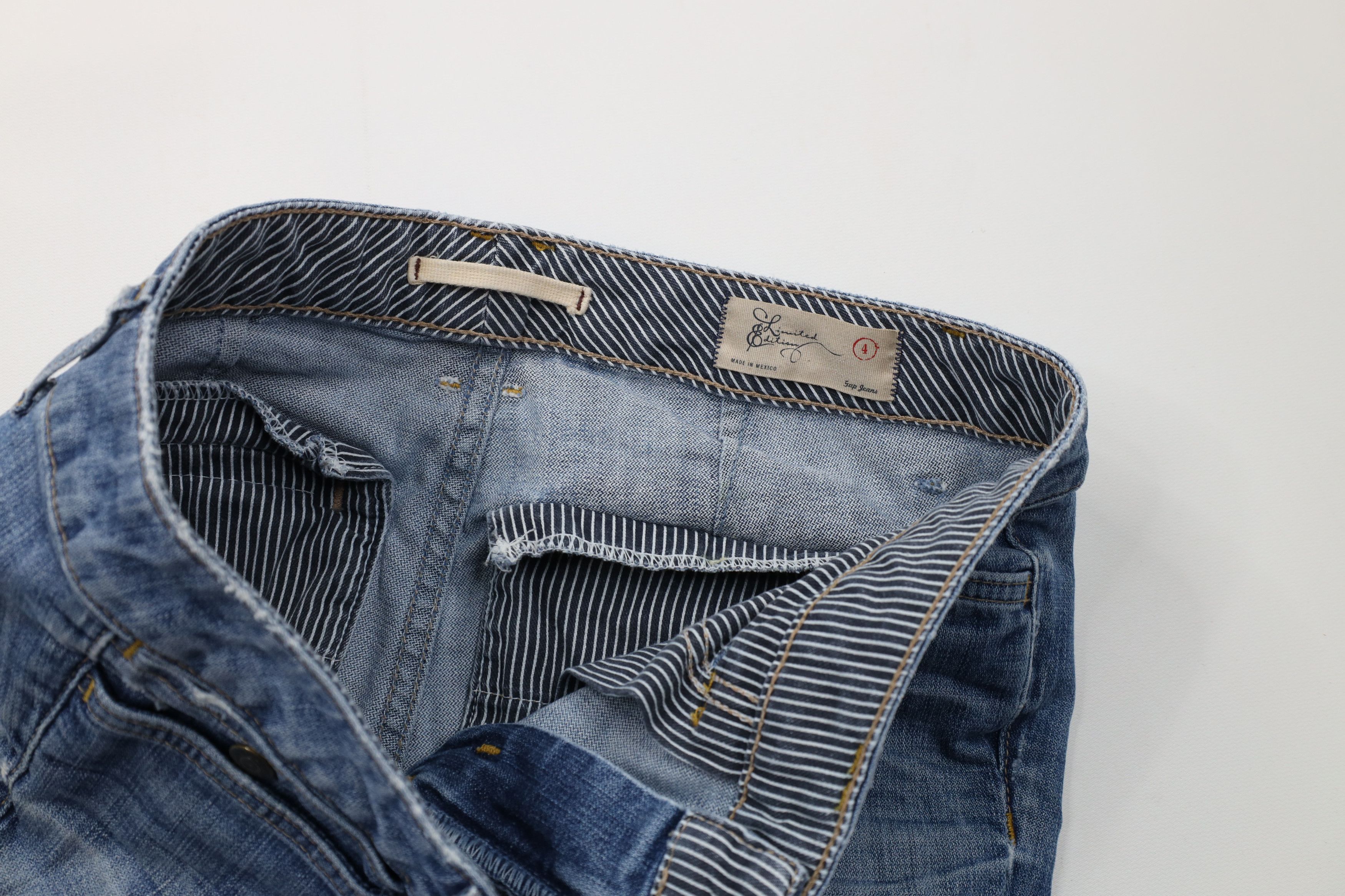 Gap Vintage Y2K Gap Babydoll Flared Wide Leg Denim Jeans Blue Size 27" / US 4 / IT 40 - 10 Thumbnail