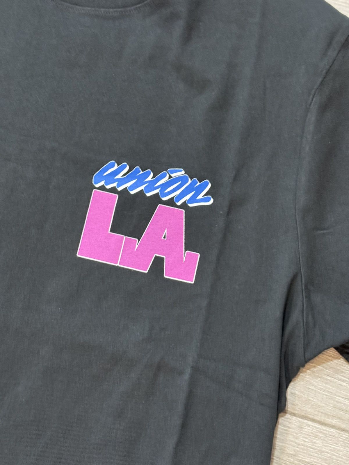 Union LA Men's Union Los Angeles Big LA Tee True Black T-Shirt Large Size US L / EU 52-54 / 3 - 2 Thumbnail
