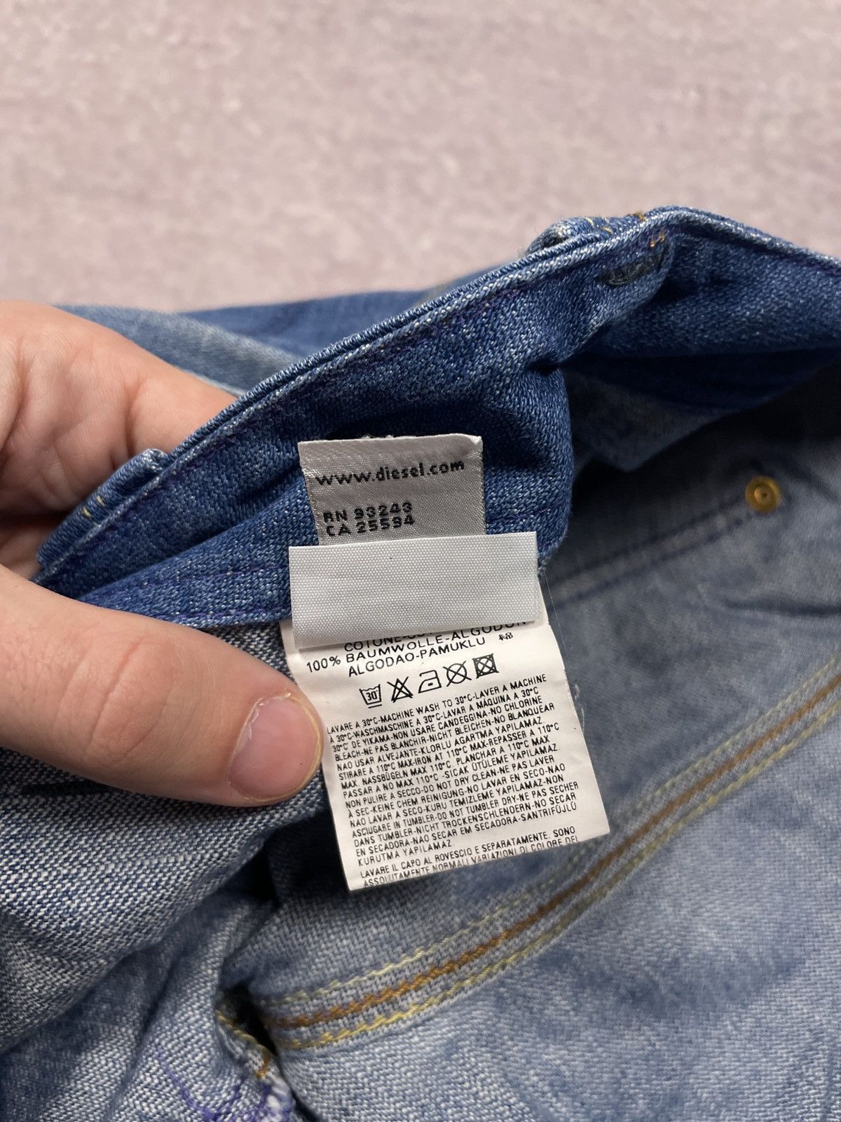 Japanese Brand Vintage Y2K LGB IfSixWasNine Style Diesel Denim Jeans Size US 33 - 13 Thumbnail
