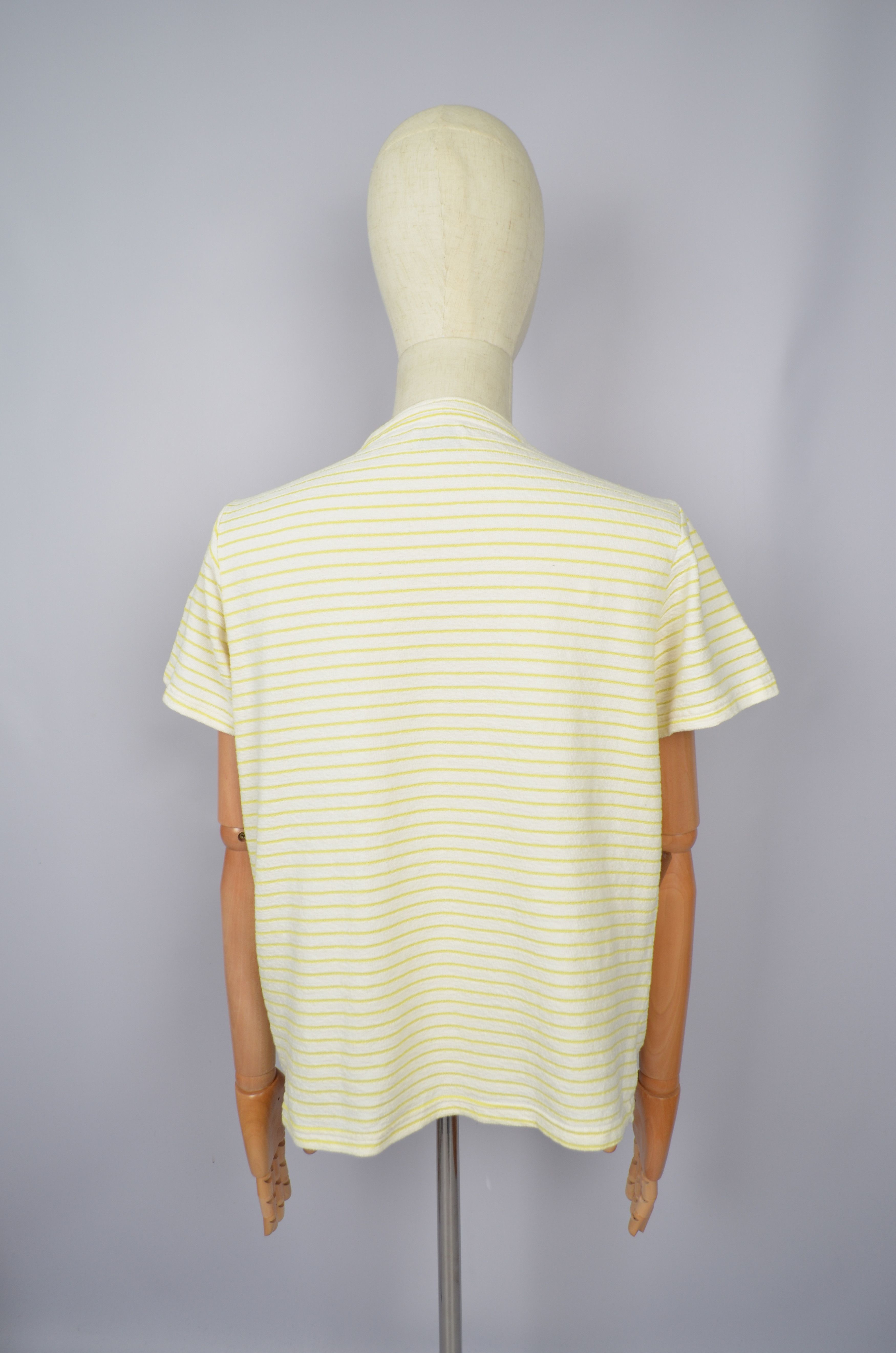 Designer × Percival Percival White Blue Striped T Shirt Size M Designer Size US M / EU 48-50 / 2 - 5 Thumbnail