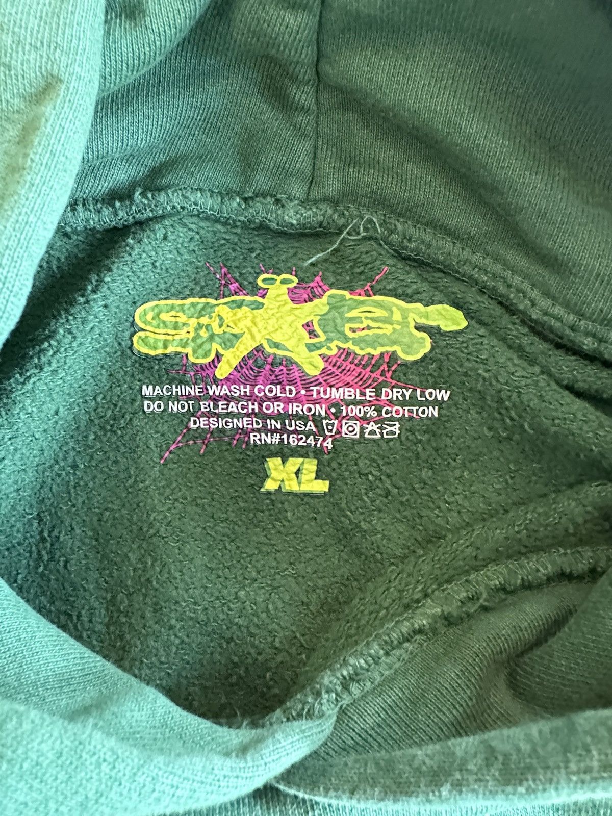 Sp5der Sp5der Web Hoodie Hunter Green Size US XL / EU 56 / 4 - 3 Thumbnail