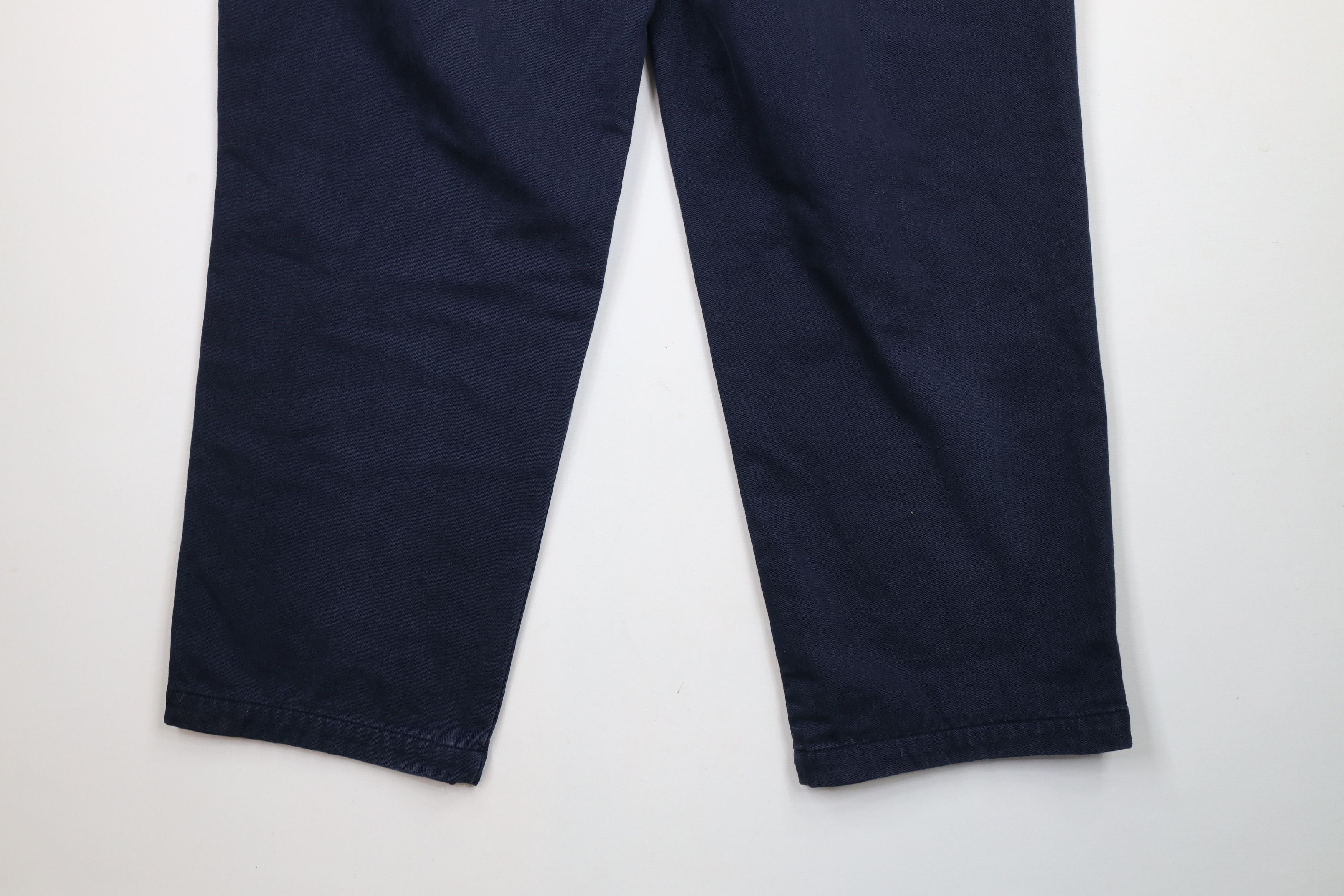 L.L. Bean × Vintage Vintage 90s LL Bean Flannel Lined Wide Leg Pants Blue Size US 38 / EU 54 - 12 Thumbnail