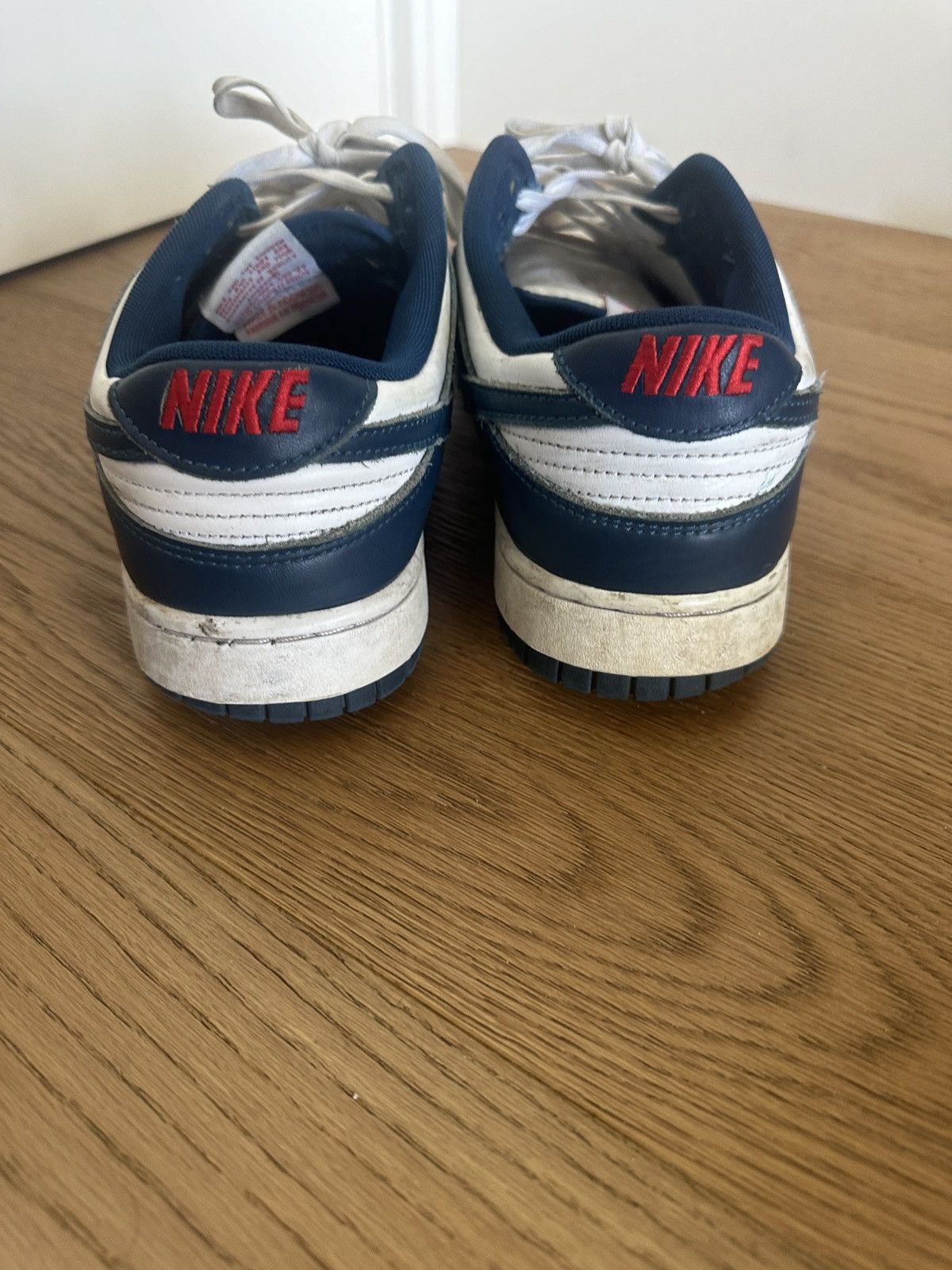 Nike Nike Dunk Lows Blue and White Leather Size US 11.5 / EU 44-45 - 4 Thumbnail
