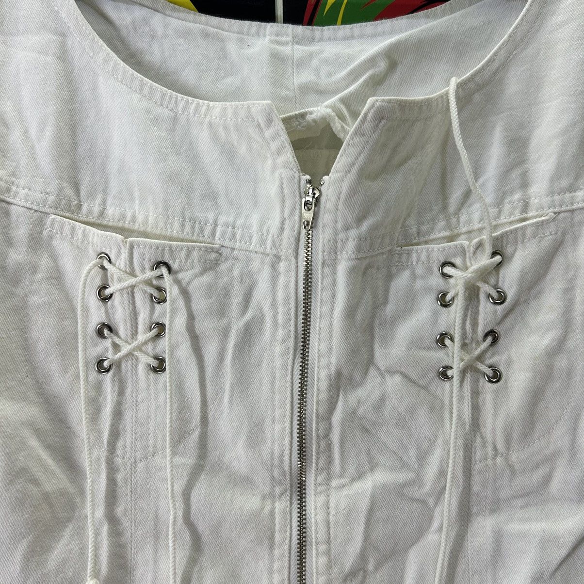 Vintage Vintage Japanese Brand White Dress Size S / US 4 / IT 40 - 5 Thumbnail