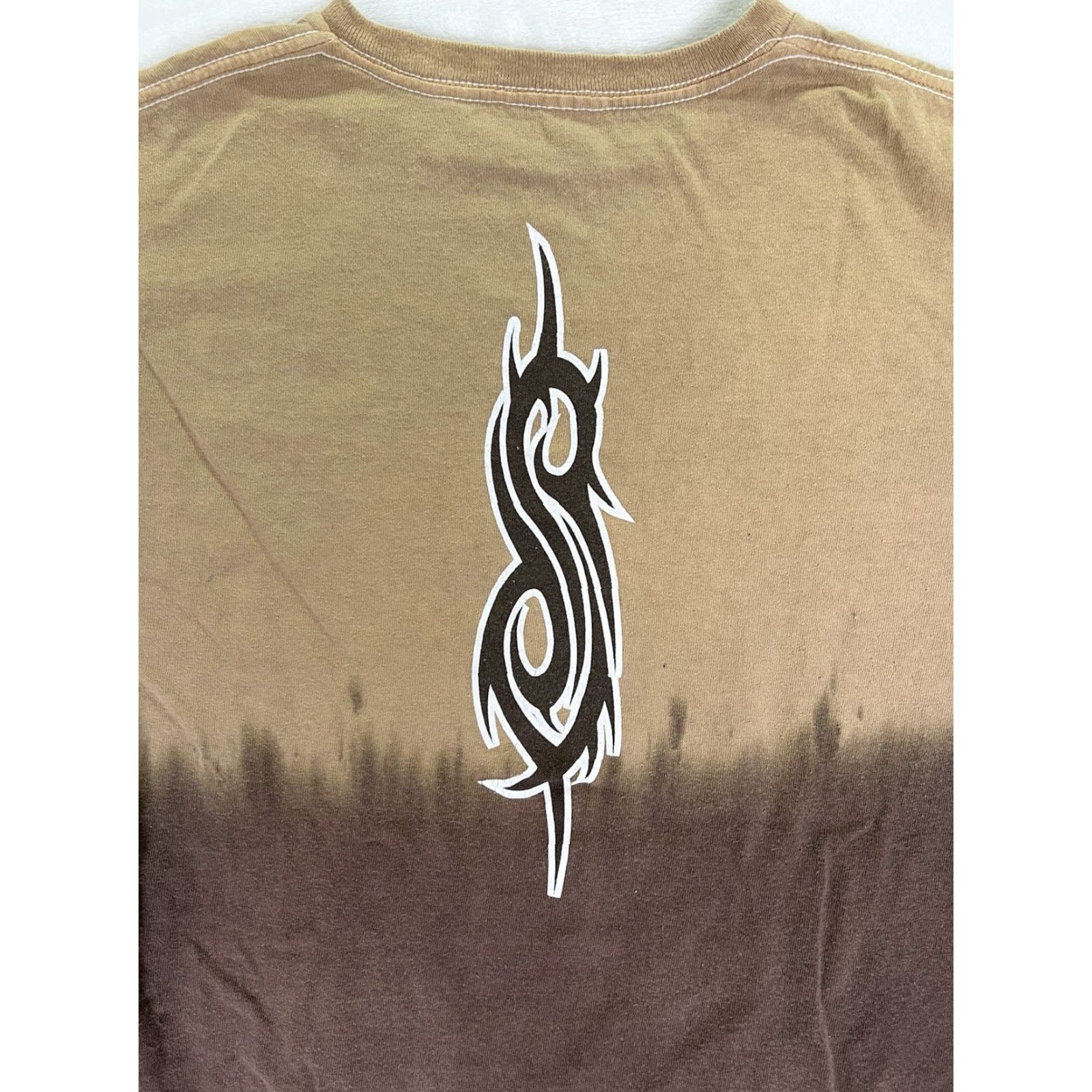 Doublet VINTAGE Slipknot Shirt Unisex Adults T-Shirt S Brown Short Sleeve Tie Dye Double Sided 90s Rock Band Skull Retro Y2K Size US S / EU 44-46 / 1 - 7 Thumbnail
