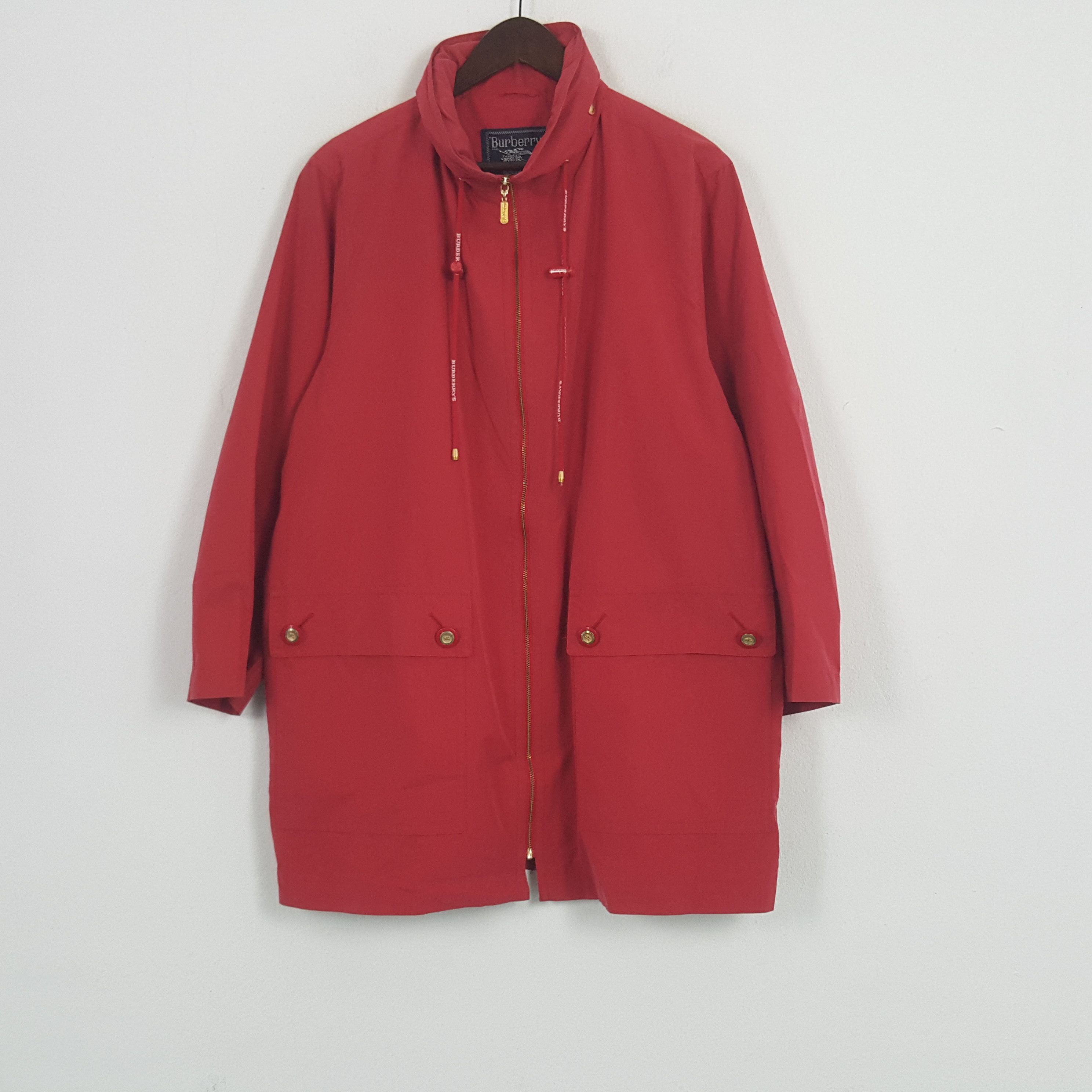 Burberry × Vintage Vintage Burberrys Custom Spell Out Zipper Long Jackets Size US L / EU 52-54 / 3 - 4 Thumbnail