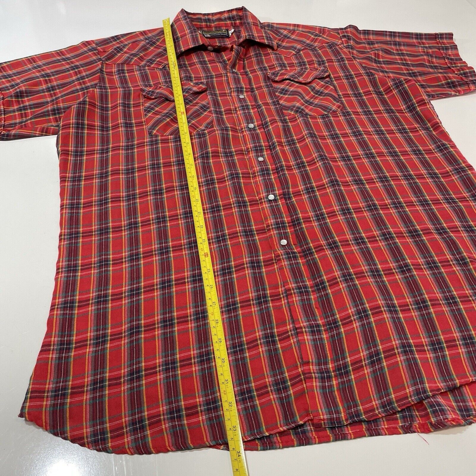 Panhandle Slim VTG PANHANDLE SLIM Mens Pearl Snap Western Shirt Plaid XL Size US XL / EU 56 / 4 - 4 Thumbnail