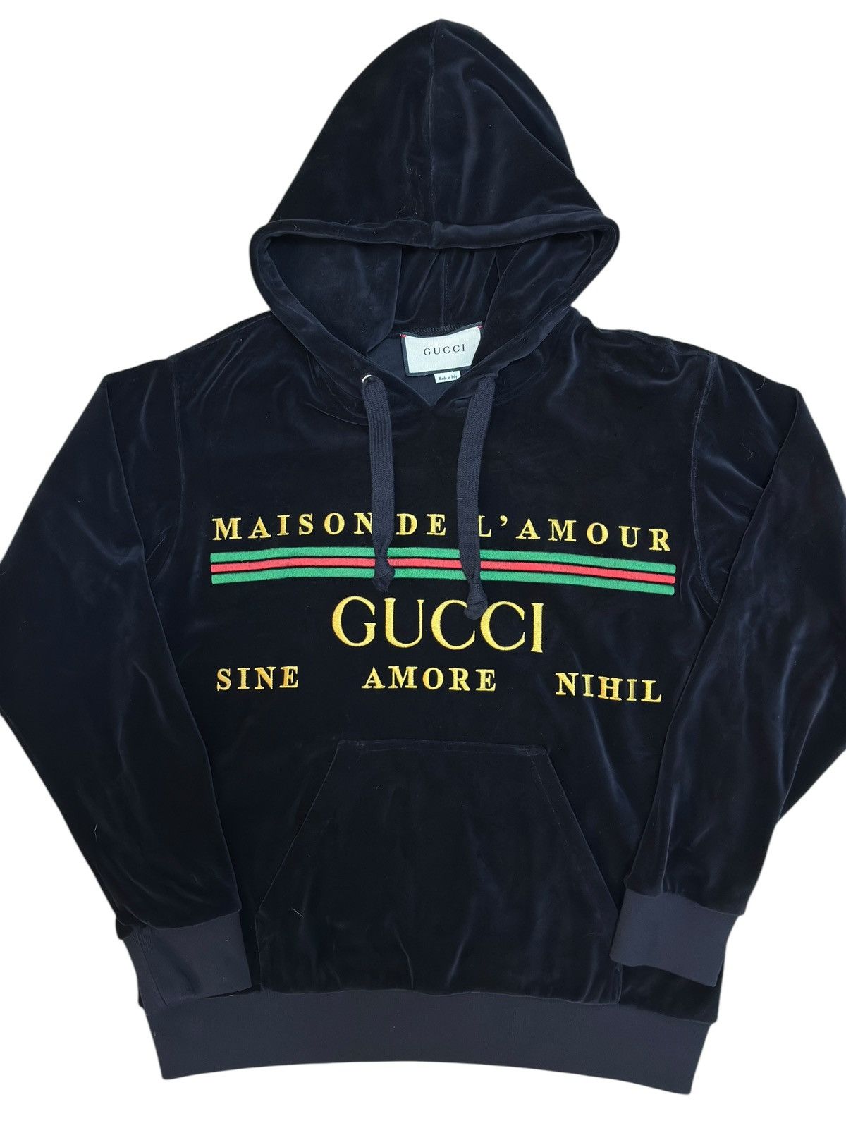 Gucci Black Gucci Velvet Hoodie Size US XS / EU 42 / 0 - 3 Thumbnail
