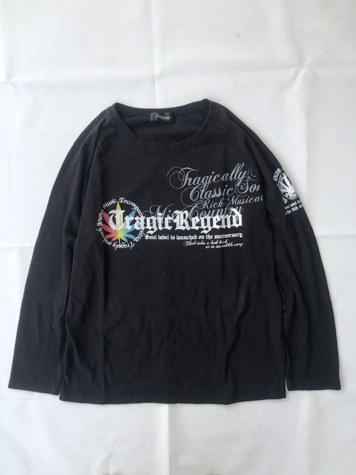 image of Beauty Beast x Hysteric Glamour Poem Marijuana Selesta Japanase Style Tee in Black (Size Large)