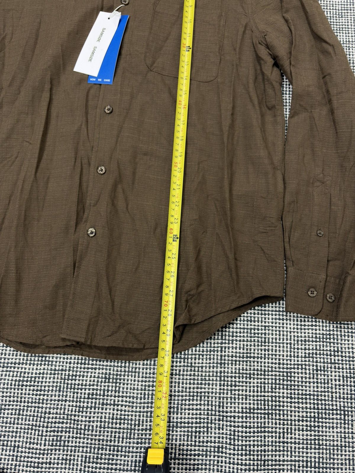 Samsoe Samsoe Samsoe Samsoe rrp175$ liam FF shirt dark earth viscose Size US L / EU 52-54 / 3 - 6 Thumbnail