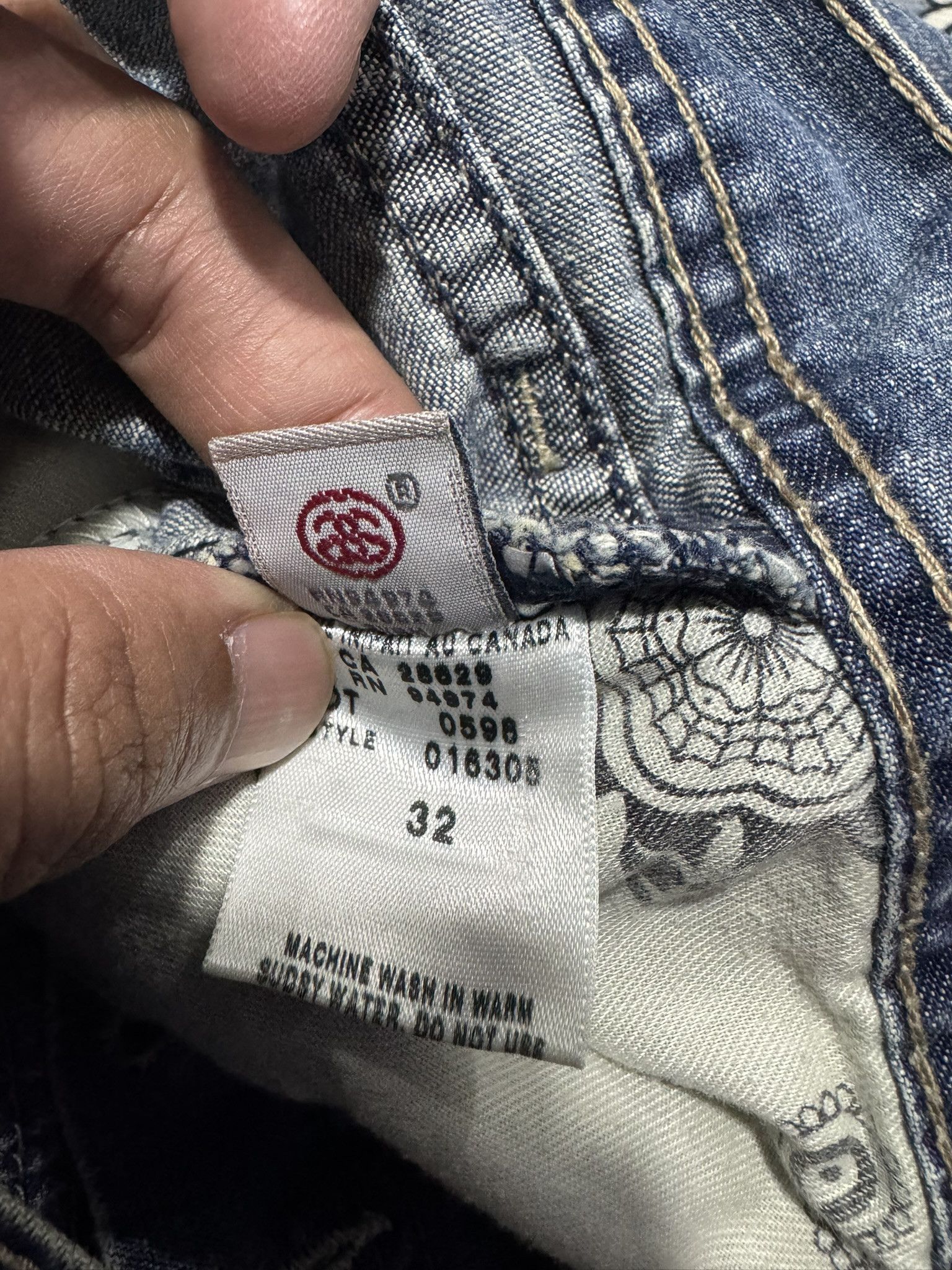 Menace × Stussy Vintage 90's Stussy Workwear Denim Baggy Style Hip Hop Size US 30 / EU 46 - 14 Thumbnail