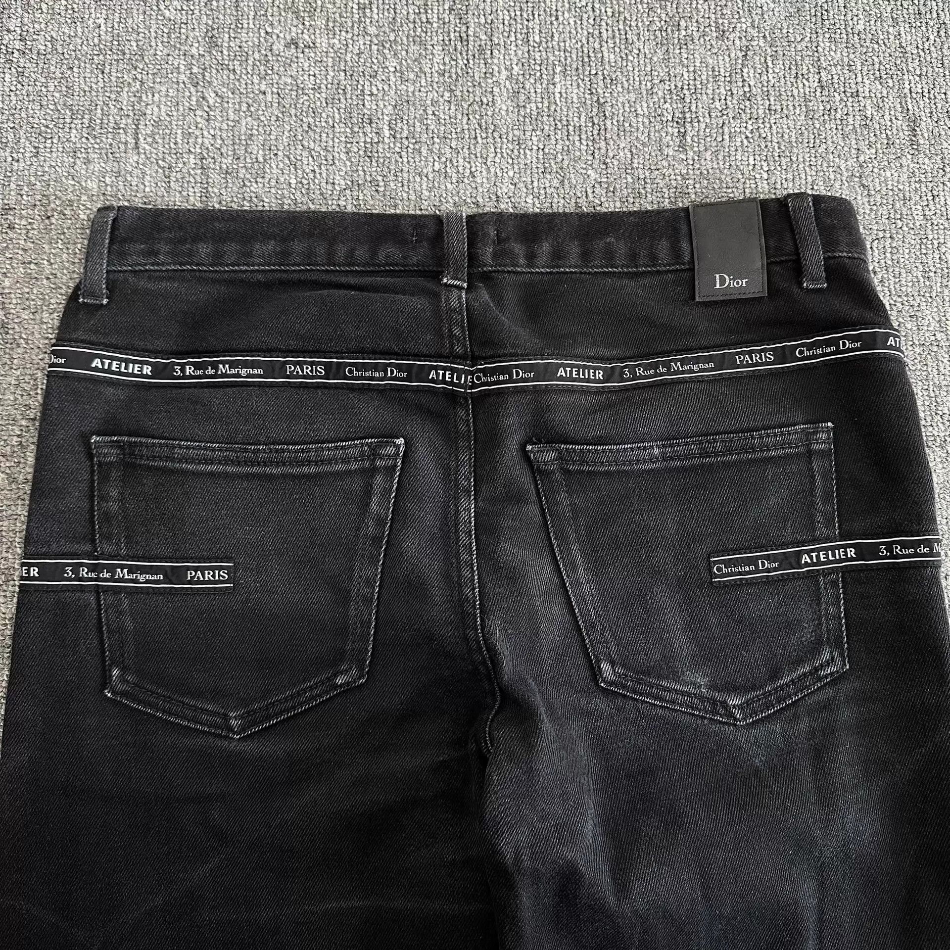 Dior Dior Black Atelier Back Print Jeans 28 Size US 28 / EU 44 - 4 Thumbnail