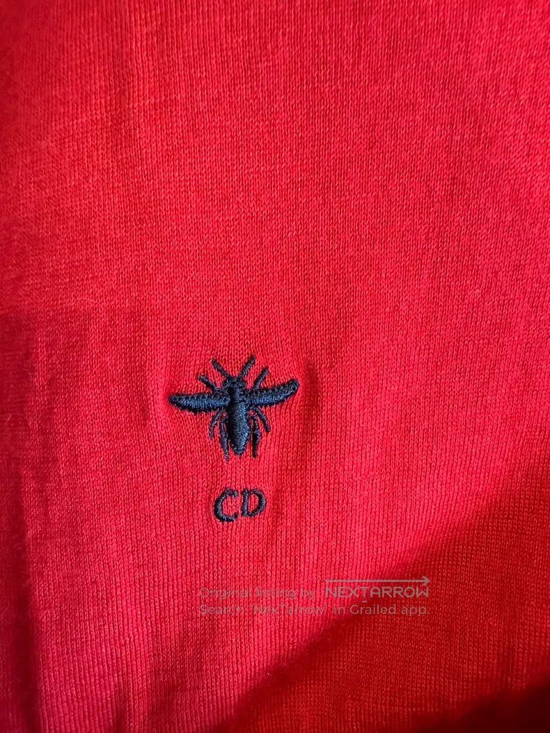 Dior Dior Red little bee knitted short sleeves Size XS / US 0-2 / IT 36-38 - 3 Thumbnail
