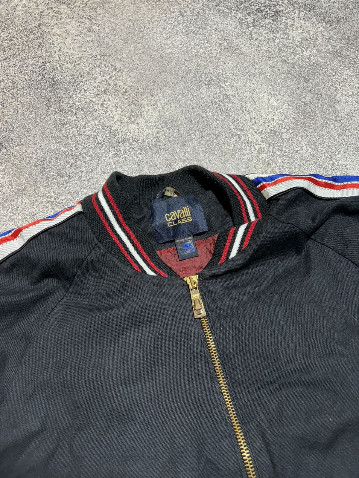 Roberto Cavalli Roberto Cavalli Bomber Jacket Zipper Sleeves Quilted Lined Size US XL / EU 56 / 4 - 4 Thumbnail