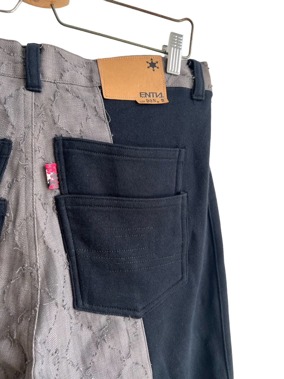 FDMTL Crazy Sashiko Stitch Boro Patchwork Hybrid Baggy Jeans Denim Size US 34 / EU 50 - 6 Thumbnail