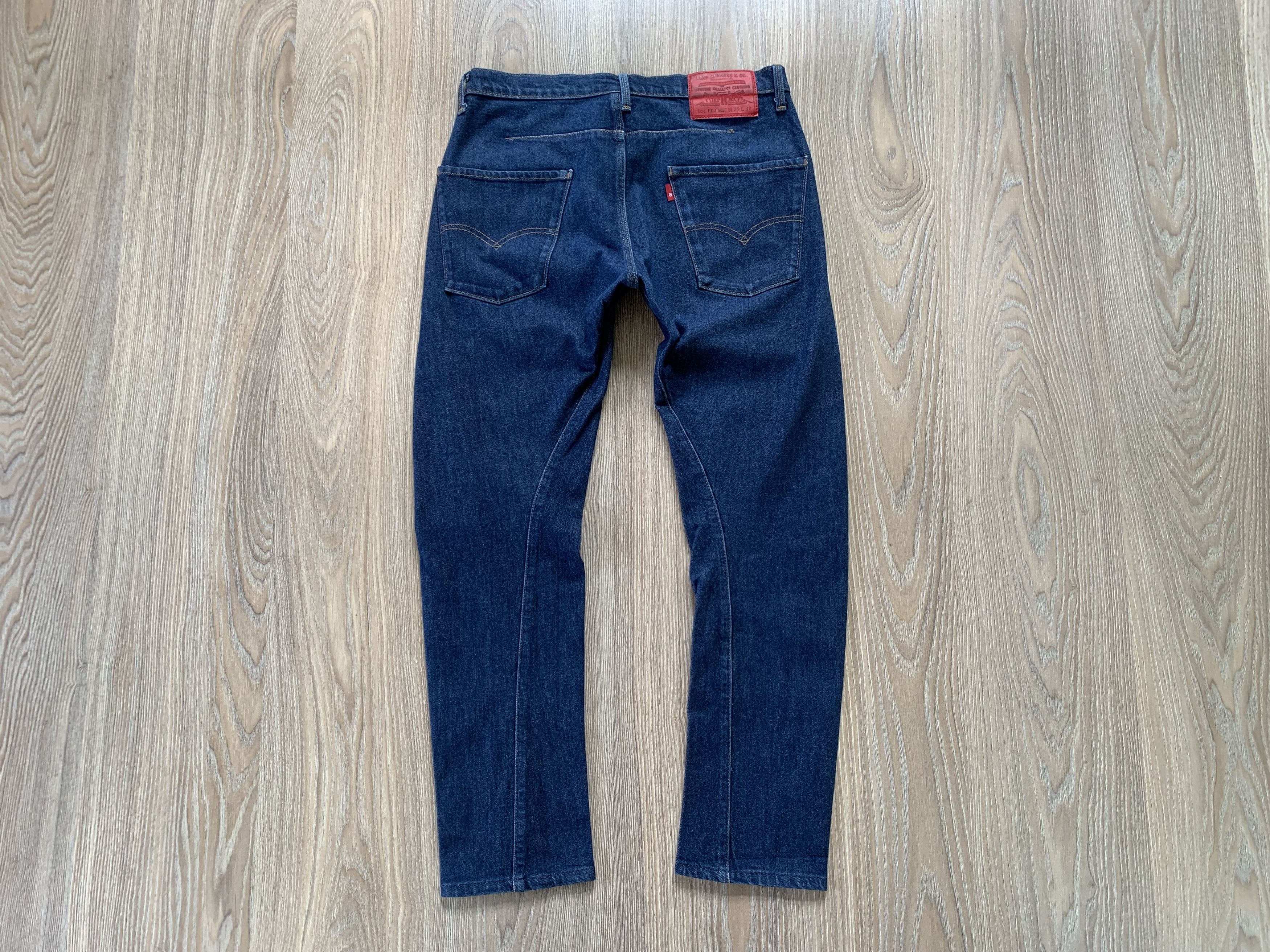 Levi's × Levi's Vintage Clothing Levi's Premium LEJ 502 Dark Wash Button Fly Jeans Size US 29 - 3 Thumbnail