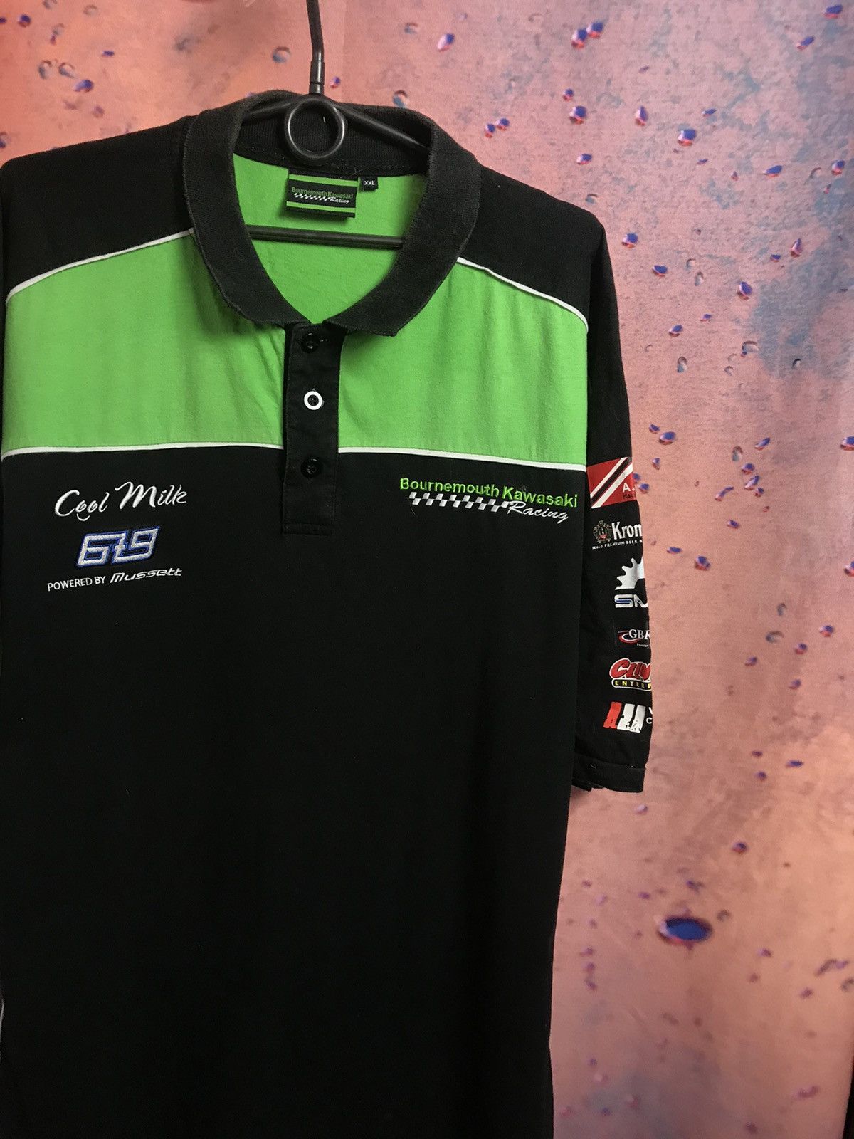 Vintage Vintage Kawasaki racing polo tee Size US XXL / EU 58 / 5 - 1 Thumbnail