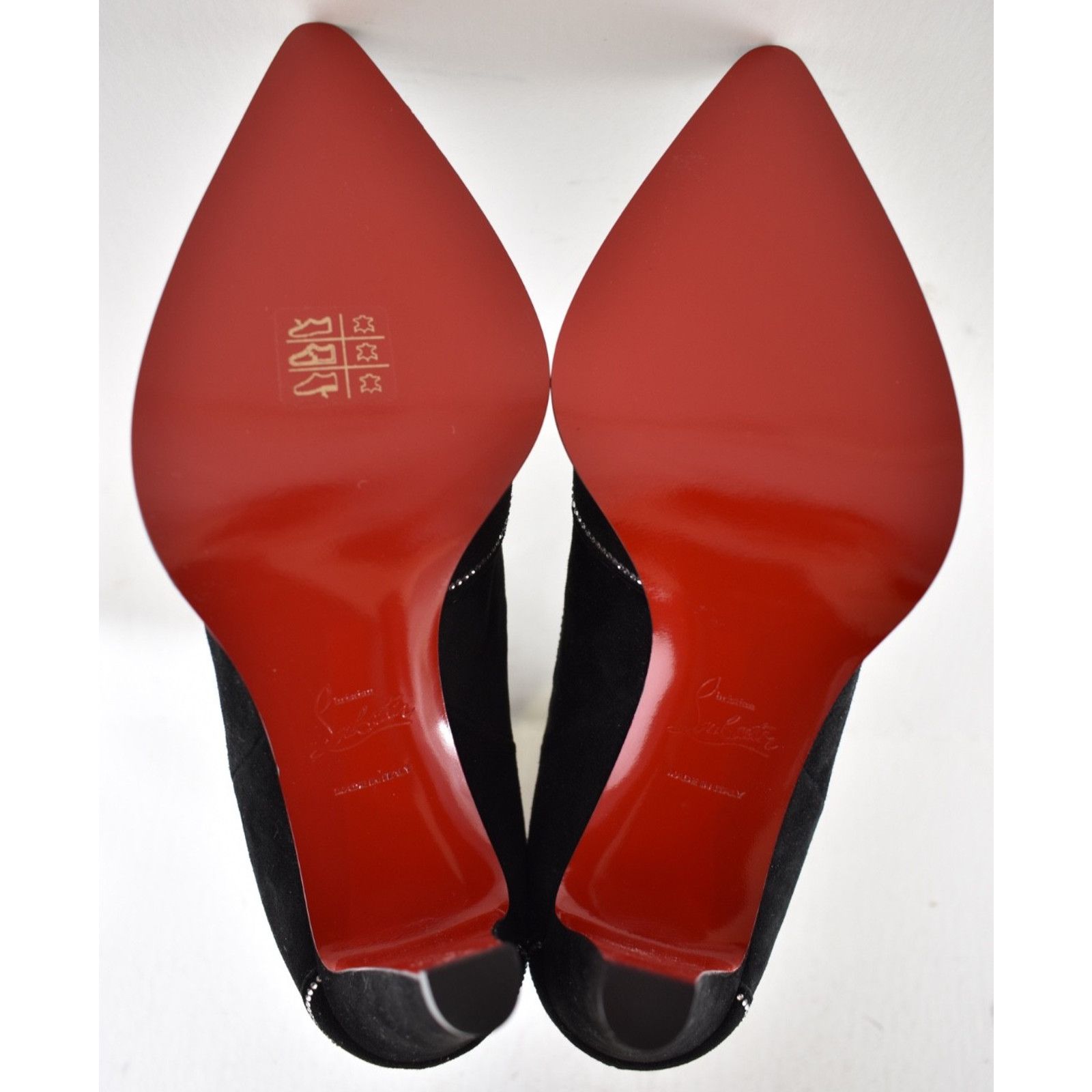 Christian Louboutin Christian Louboutin Santigag Strass 85 Black Suede Boot 40 Size US 10 / IT 40 - 21 Thumbnail