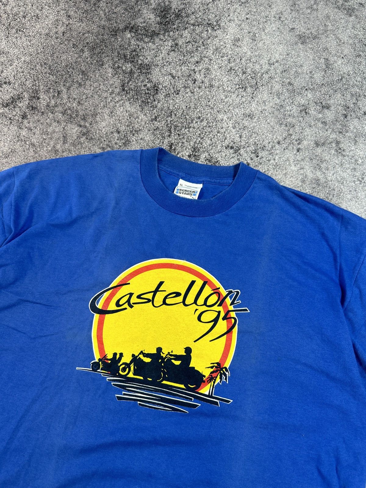 Harley Davidson × Vintage Vintage Harley Davidson Castellon 95 t-shirt Streetwear XL Size US XL / EU 56 / 4 - 2 Thumbnail