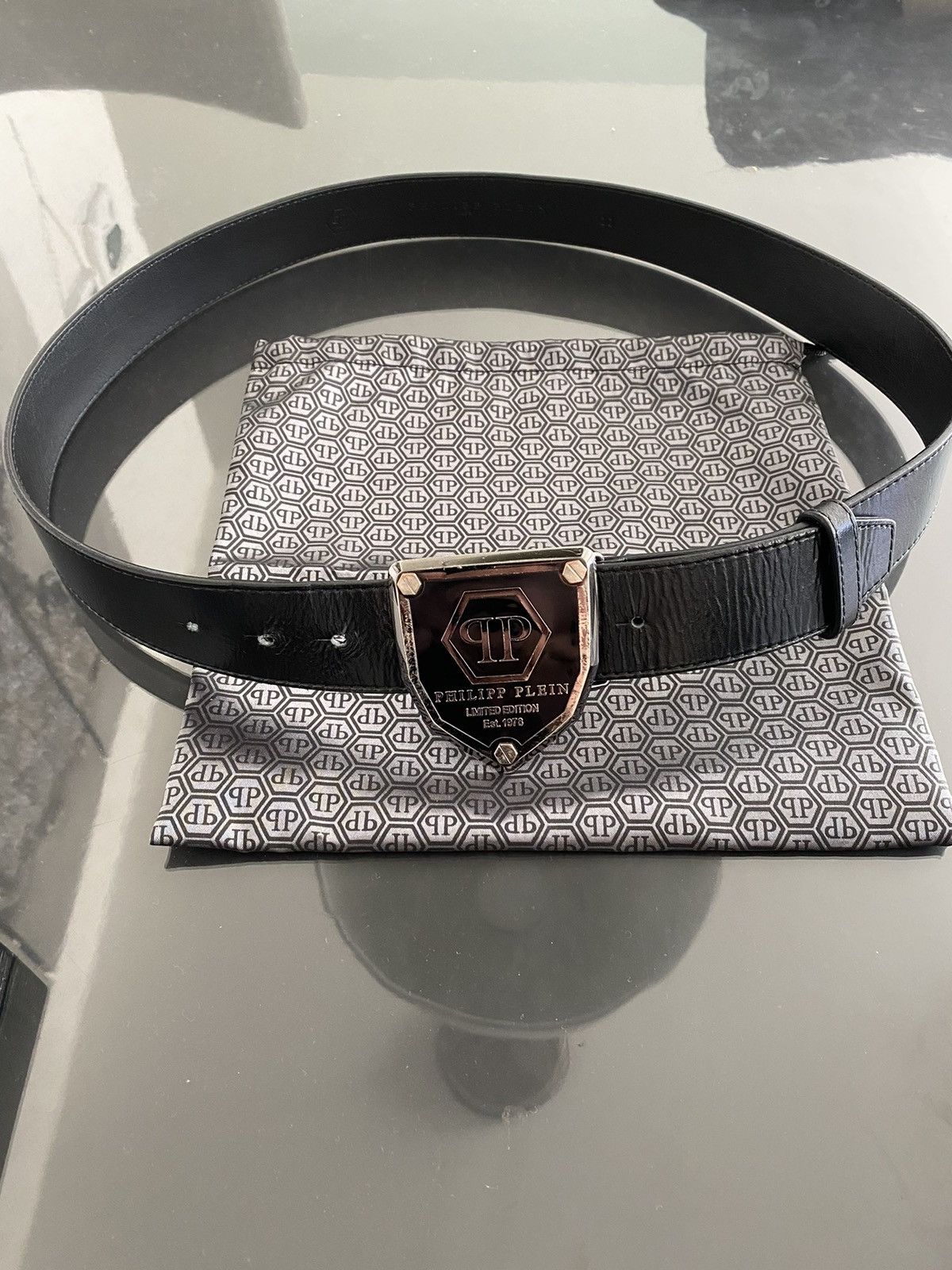 philipp plein mens belt