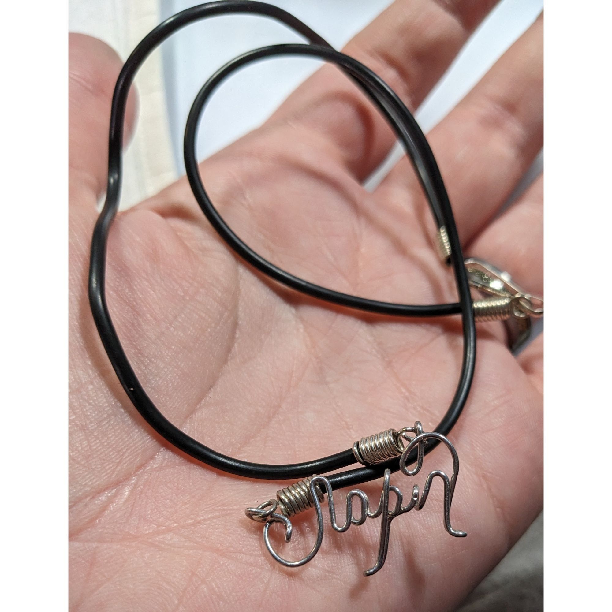 Other Wire Wrapped Cursive "Japan" Pendant Necklace Size ONE SIZE - 4 Thumbnail